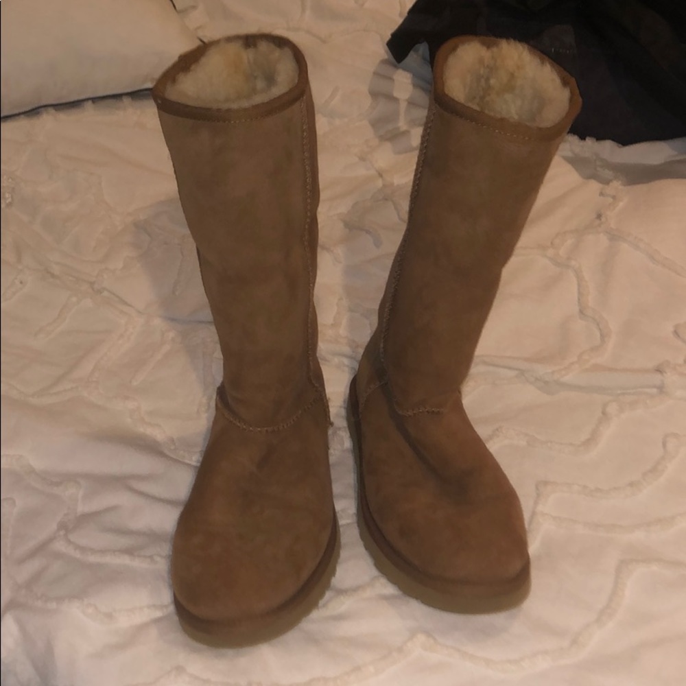 Tan tall uggs